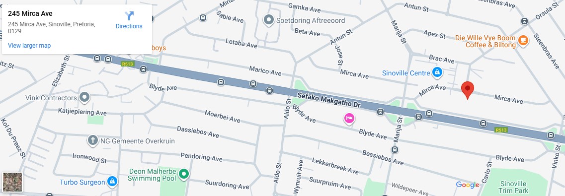 Map to Legacy Taekwondo, Sinoville